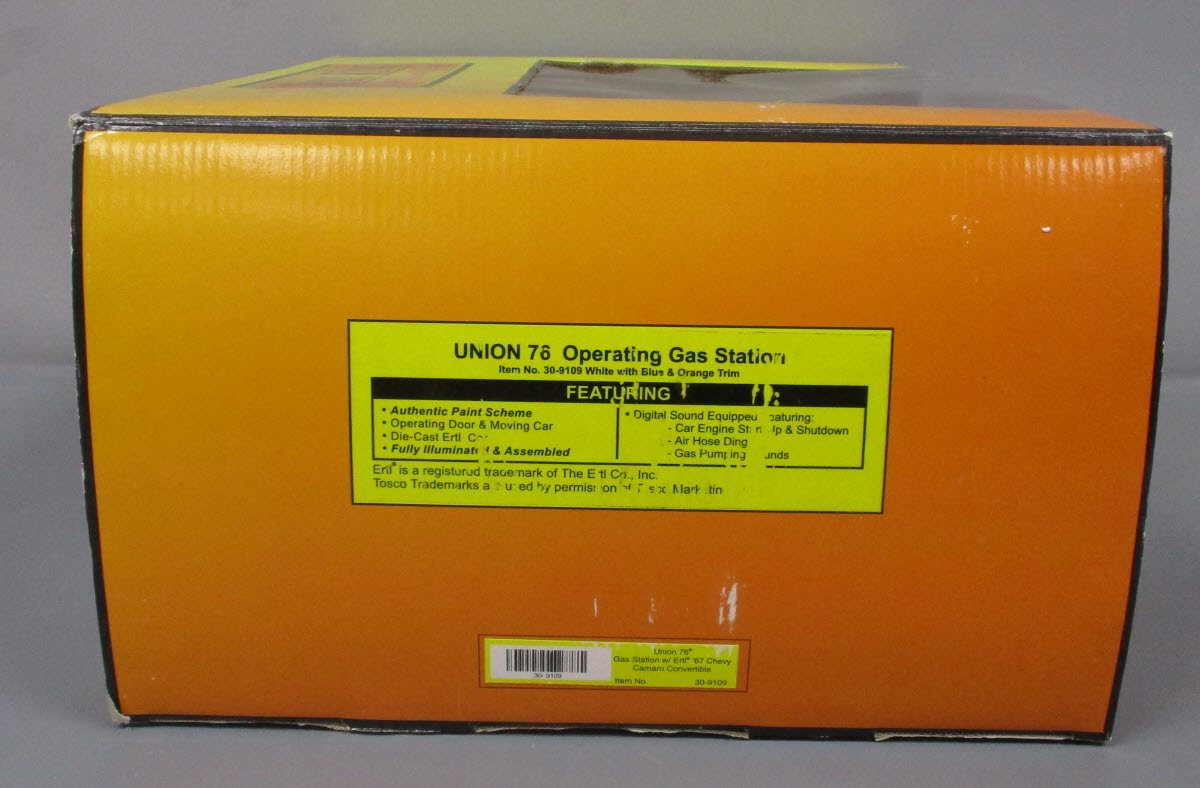 MTH 30-9109 O Gauge Union 76 Operating Gas Station NIB