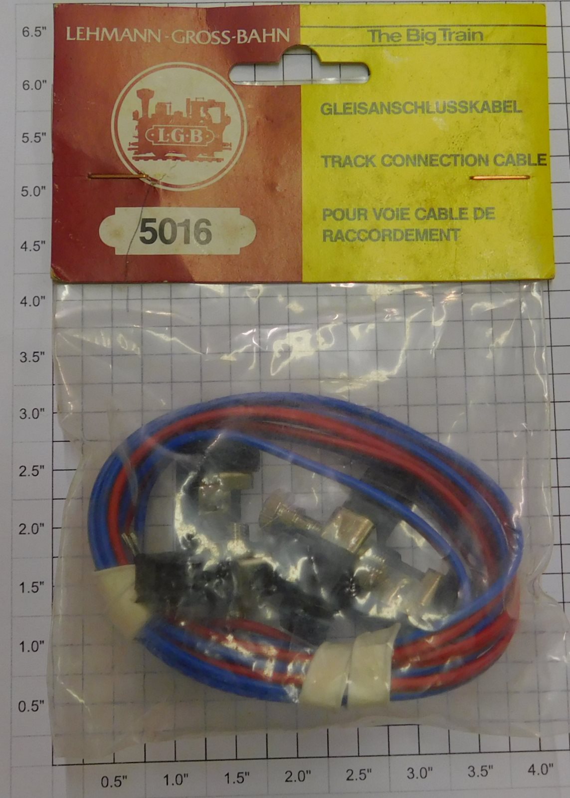 LGB 5016 G Scale Track Power Cable and Connector Clips