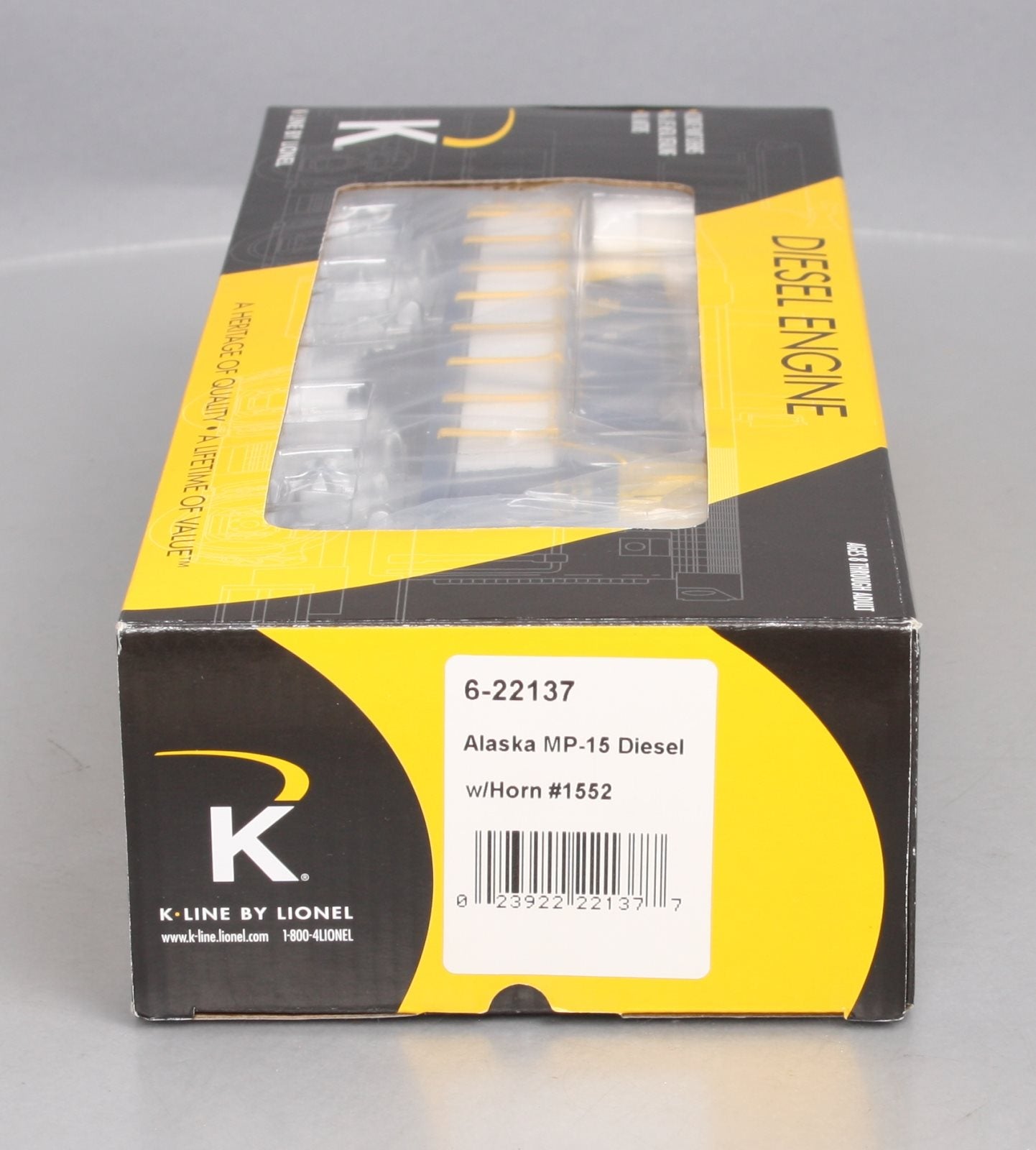 K-Line 6-22137 O Alaska MP-15 Diesel Locomotive #1552 LN/Box