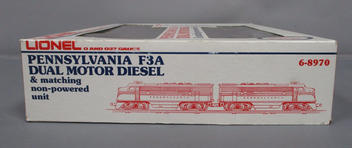Lionel 6-8970 O Gauge Pennsylvania F3 Tuscan AA Diesel Locomotive Set EX/Box
