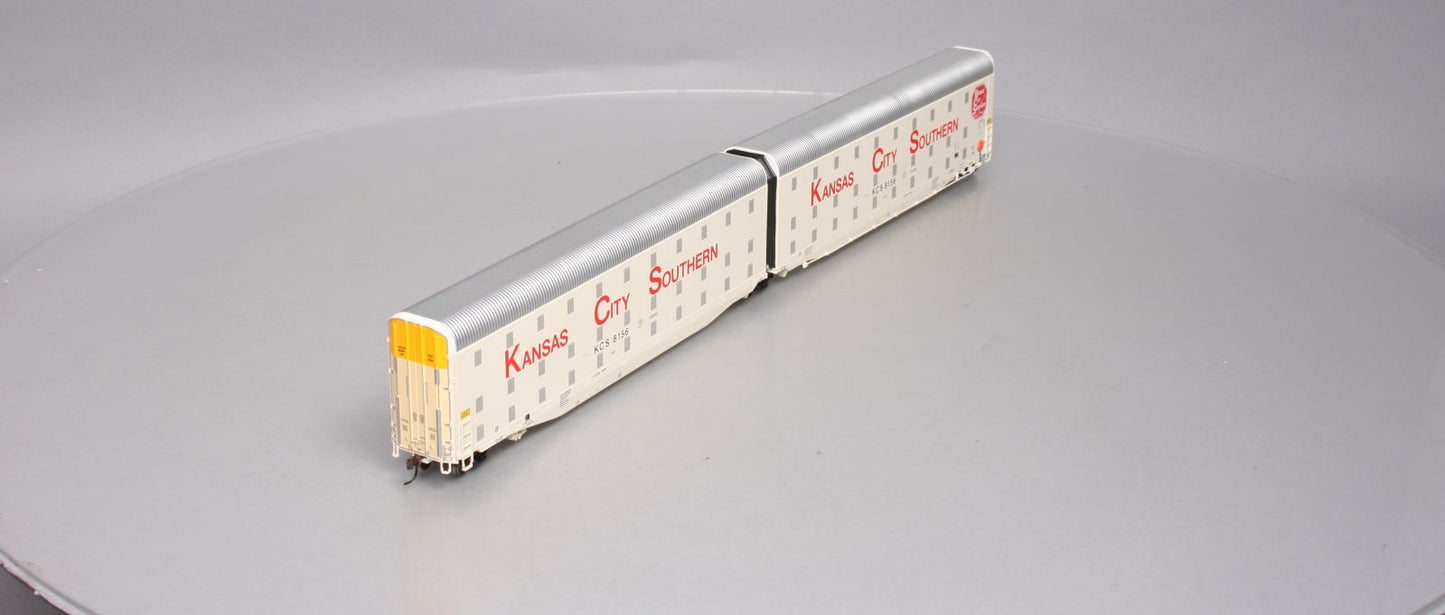 Athearn G4412 HO Scale Kansas City Southern Articulated Auto Carrier KCS #8156 MT/Box