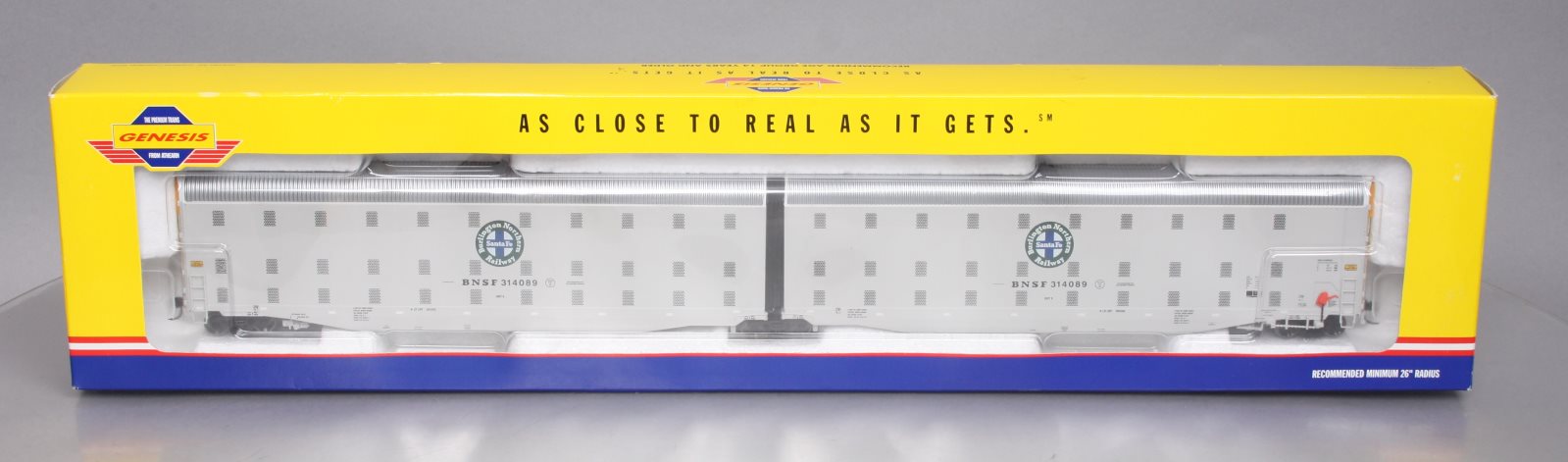 Athearn G4404 HO Scale Burlington Northern Santa Fe Auto-Max Car #314089 MT/Box