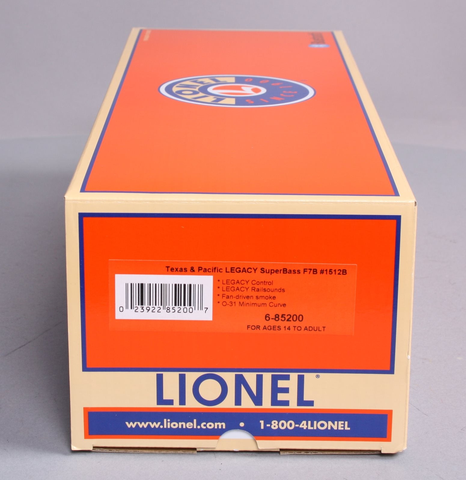 Lionel 6-85200 Texas & Pacific Legacy Superbass F7B Diesel Locomotive #1512B