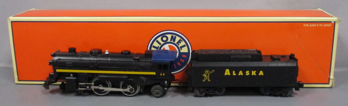 Lionel 6-18699 O Gauge Alaska 4-4-2 Steam Locomotive & Tender #64 NIB