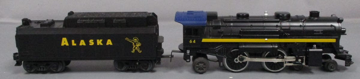 Lionel 6-18699 O Gauge Alaska 4-4-2 Steam Locomotive & Tender #64 NIB