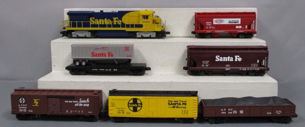 Lionel 6-11713 O Gauge Santa Fe Dash 8 Diesel Freight Train Set NIB