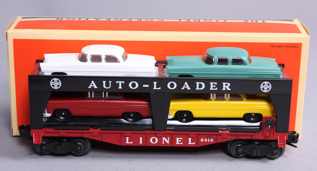 Lionel 6-19427 O Gauge PWC Evans Auto Loader #6414 with 4 Cars NIB