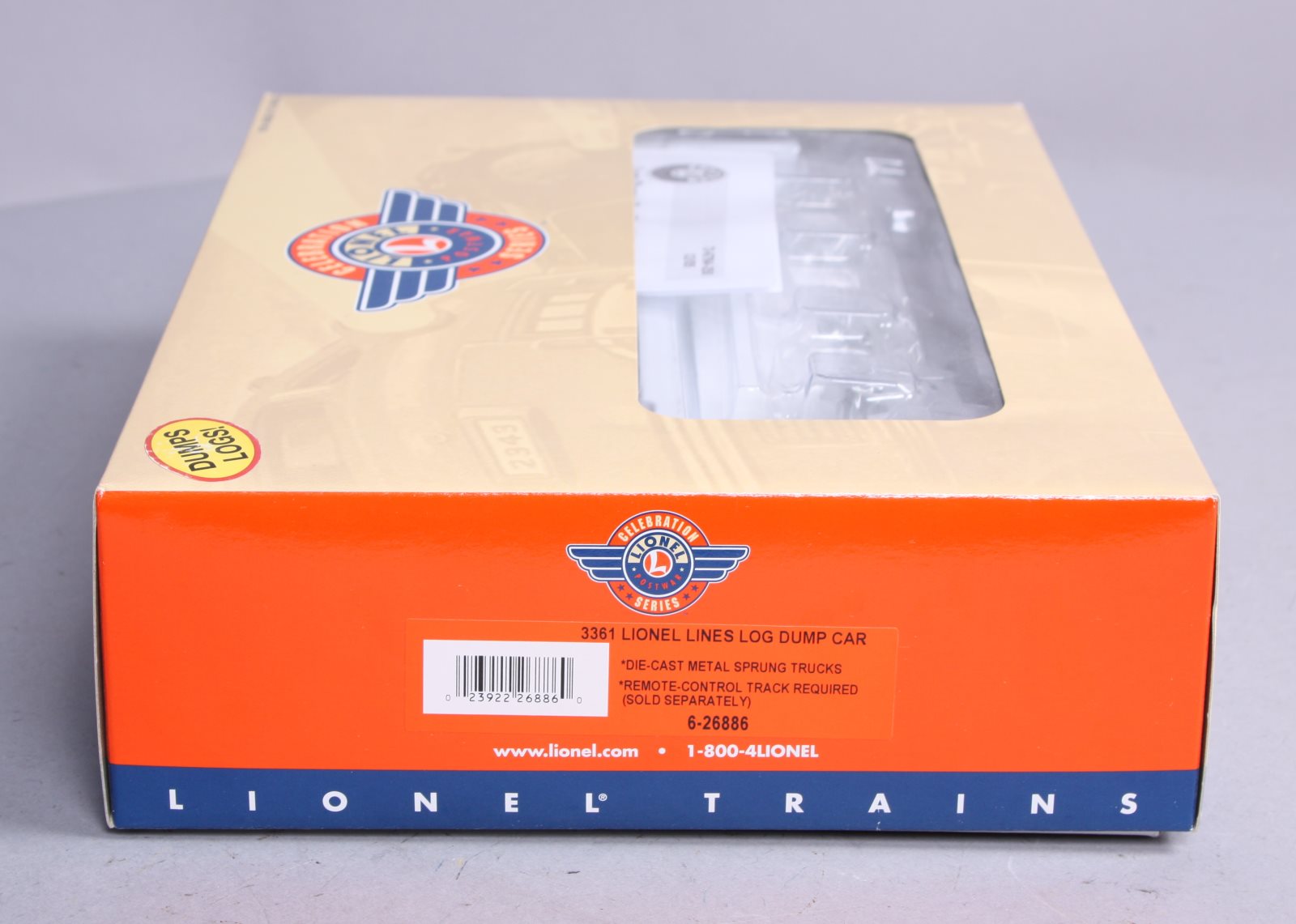 Lionel 6-26886 Lionel Lines Log Dump Car #3361 LN/Box