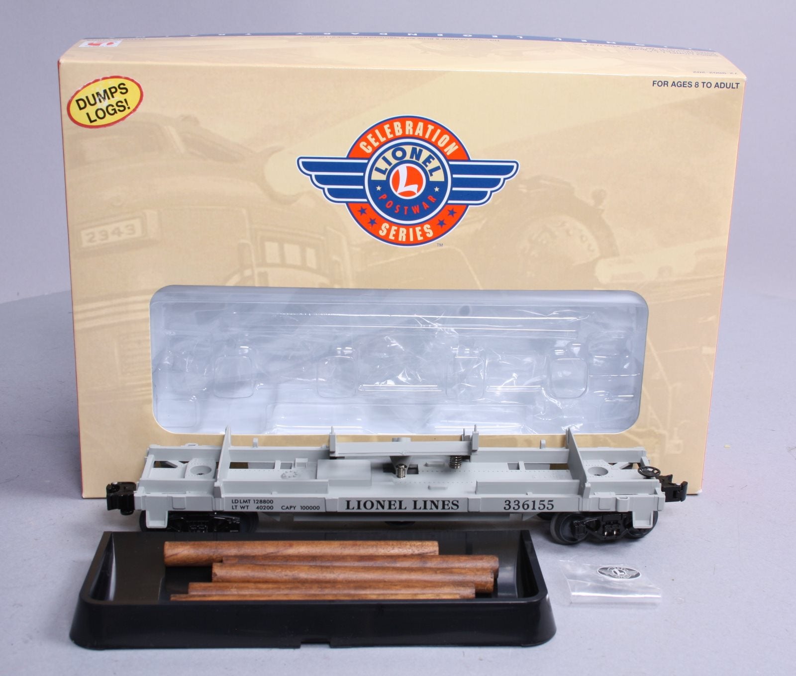 Lionel 6-26886 Lionel Lines Log Dump Car #3361 LN/Box