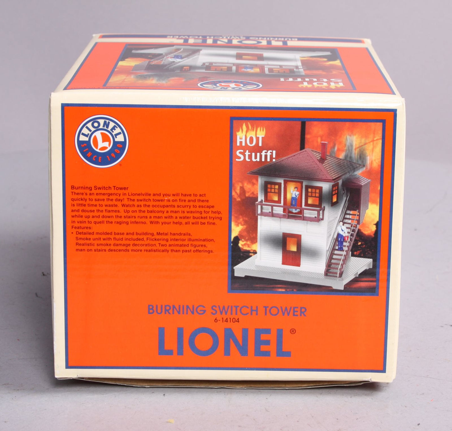 Lionel 6-14104 O Animated Burning Switch Tower LN/Box