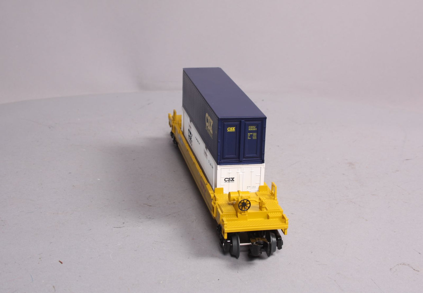 Lionel 6-85222 CSX Maxi-Stack Flat Car #85222 with Containers