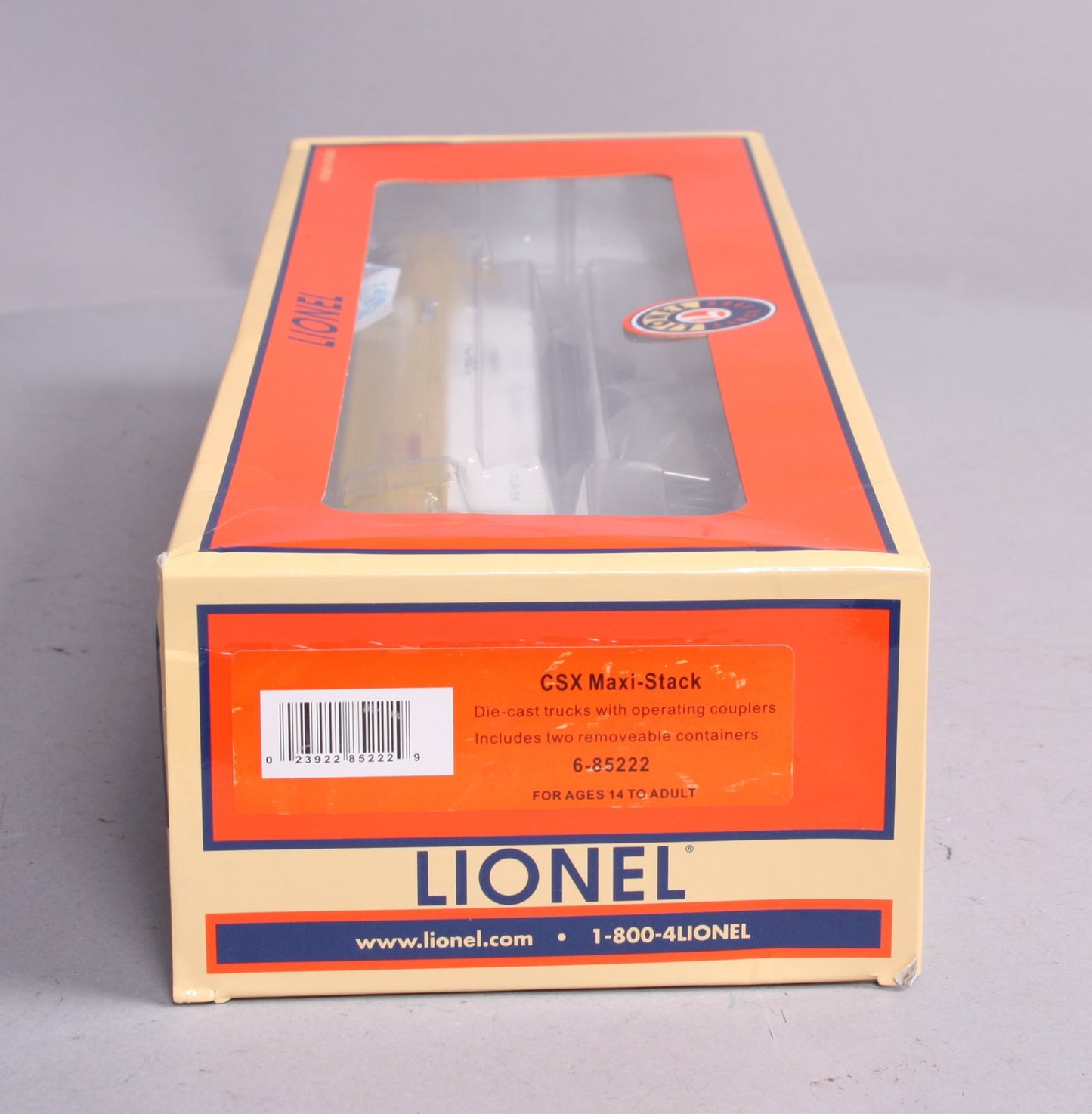 Lionel 6-85222 CSX Maxi-Stack Flat Car #85222 with Containers