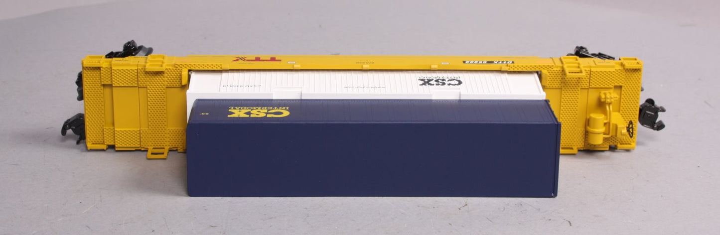 Lionel 6-85222 CSX Maxi-Stack Flat Car #85222 with Containers