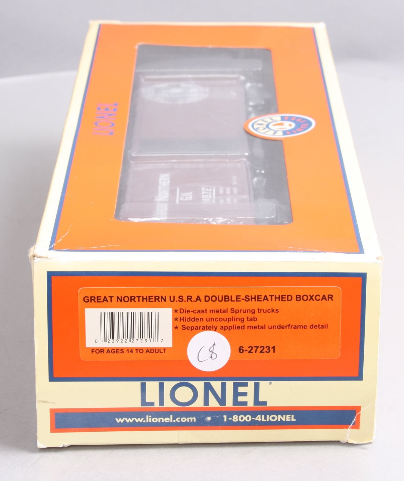 Lionel 6-27231 Great Northern U.S.R.A Double-Sheathed Boxcar #28472