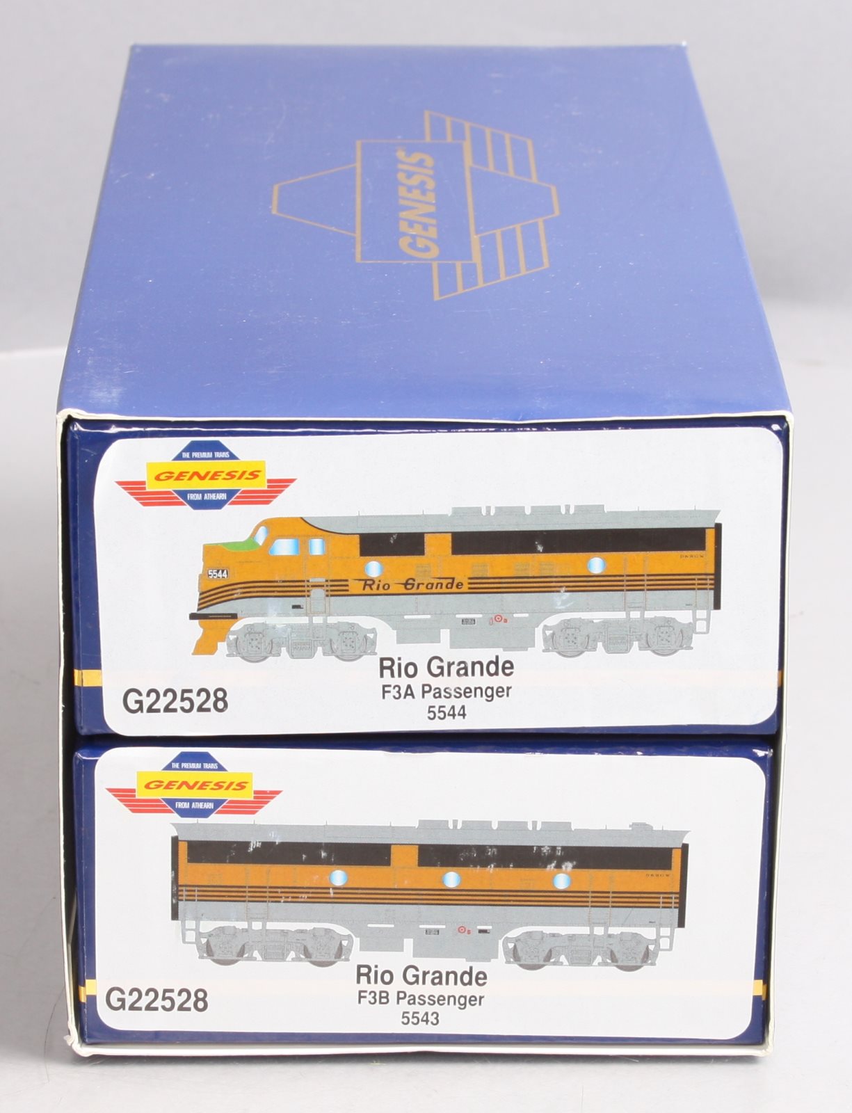 Athearn G22528 HO Rio Grande Passenger F7 A&B Diesel Locomotive #5544, #5543 LN/Box