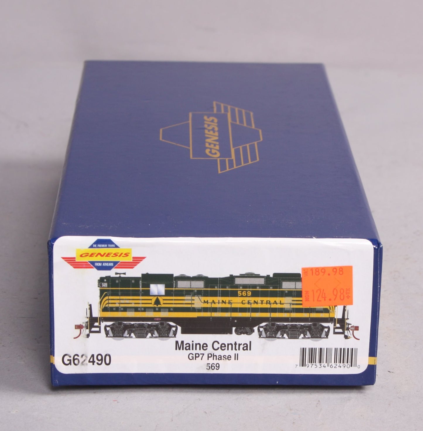 Athearn G62490 HO Scale Maine Central EMD GP7 Diesel Locomotive #529 LN/Box