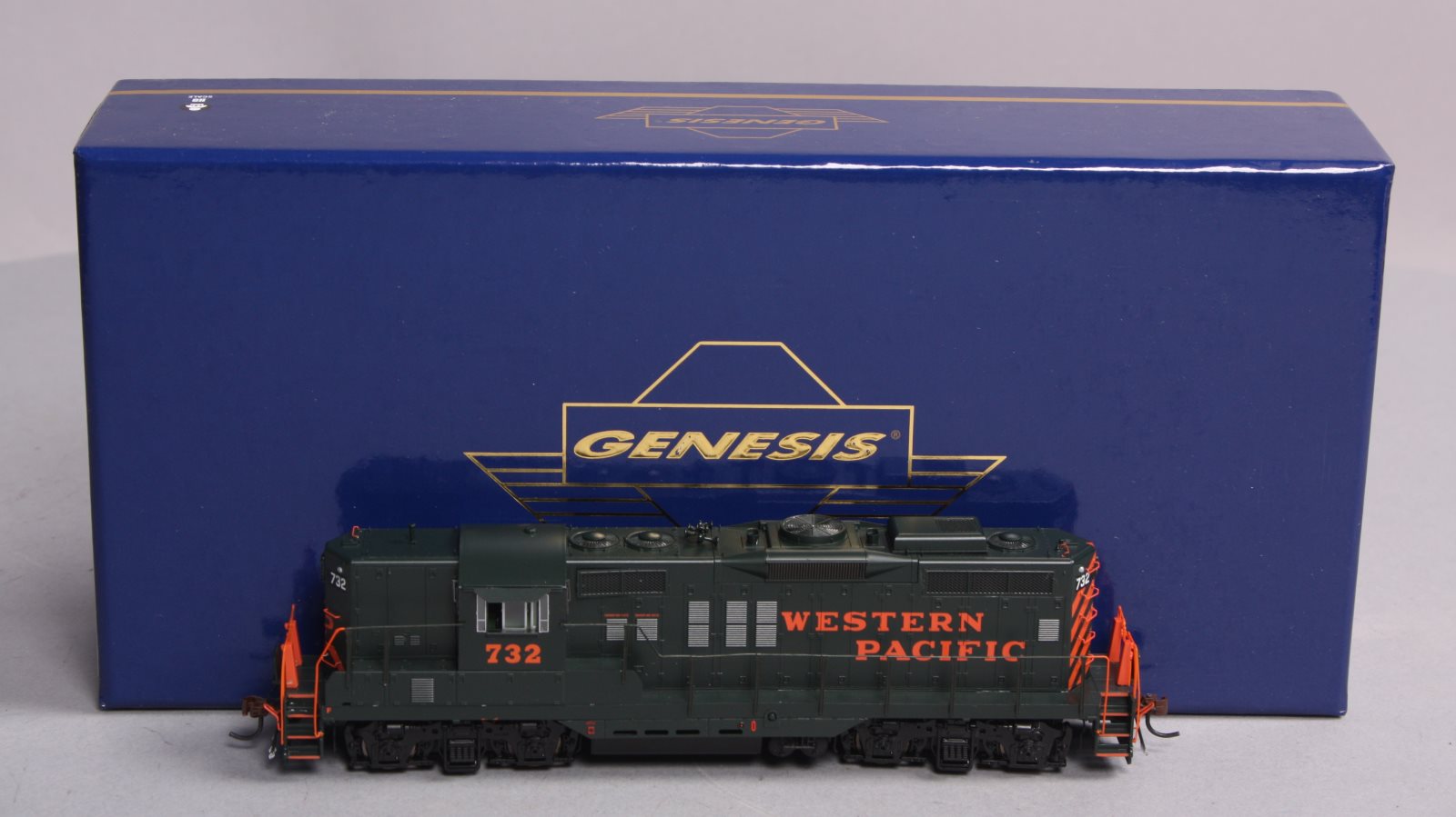 Athearn G62746 HO Western Pacific GP9 Phase II Locomotive W/DCC & Sound # 732