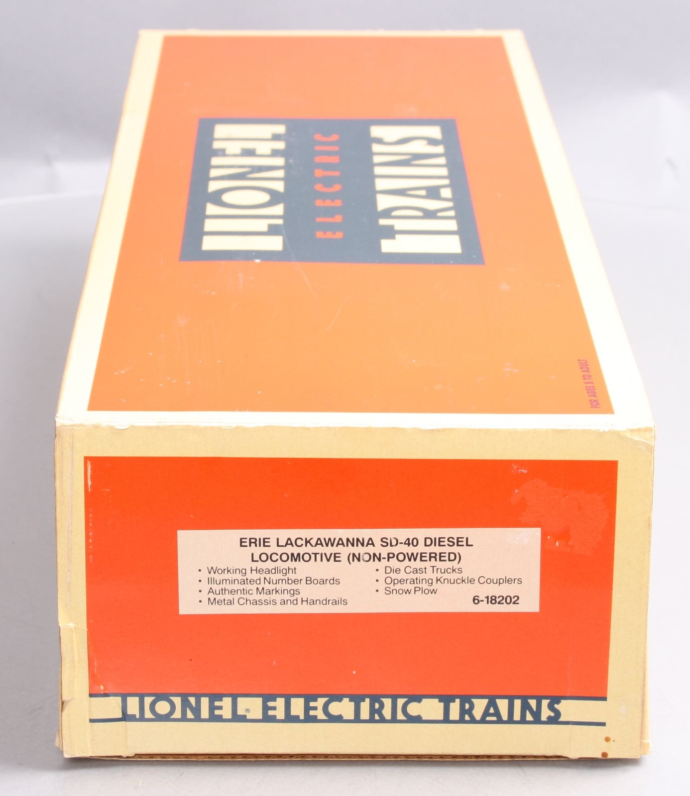 Lionel 6-18202 O Erie Lackawanna SD-40 Non-Powered Diesel Locomotive #8459 NIB