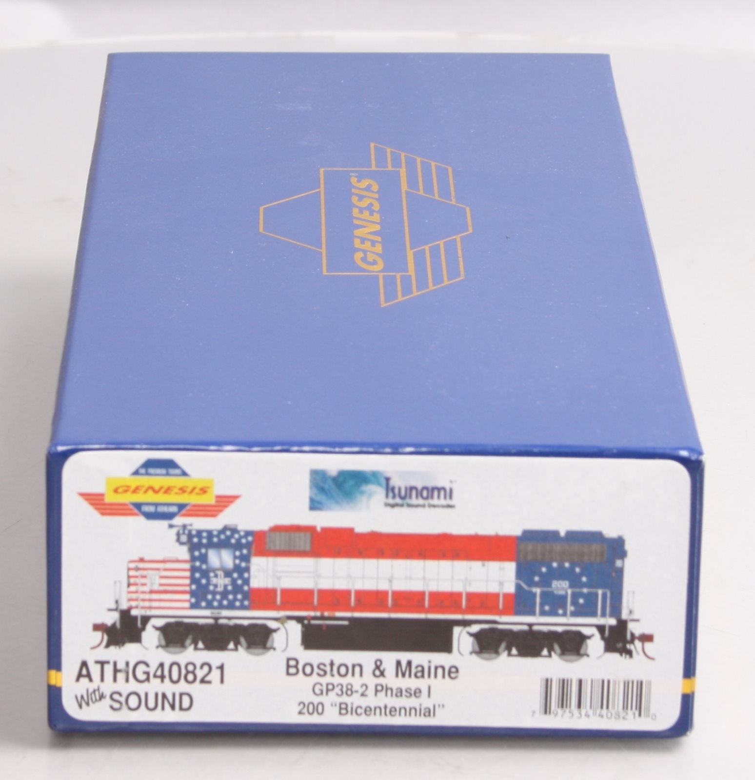 Athearn G40821 HO GP38-2 w/DCC & Sound, B&M/Bicentennial #200
