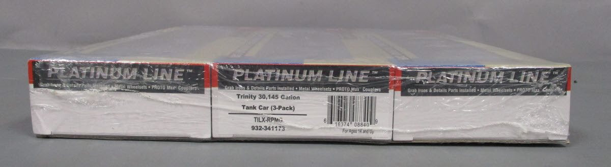 Walthers 932-341173 HO TILK-RPMG Trinity 30,145 Gallon Tank Car (Pack of 3) MT/Box