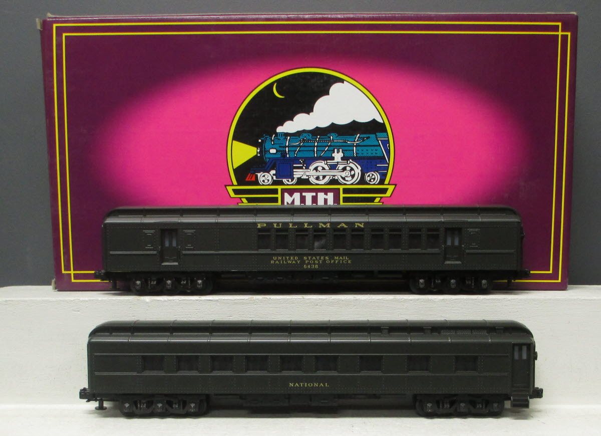 MTH 20-4120 O Pullman 70' Madison Combine/Diner Passenger Car Set LN/Box