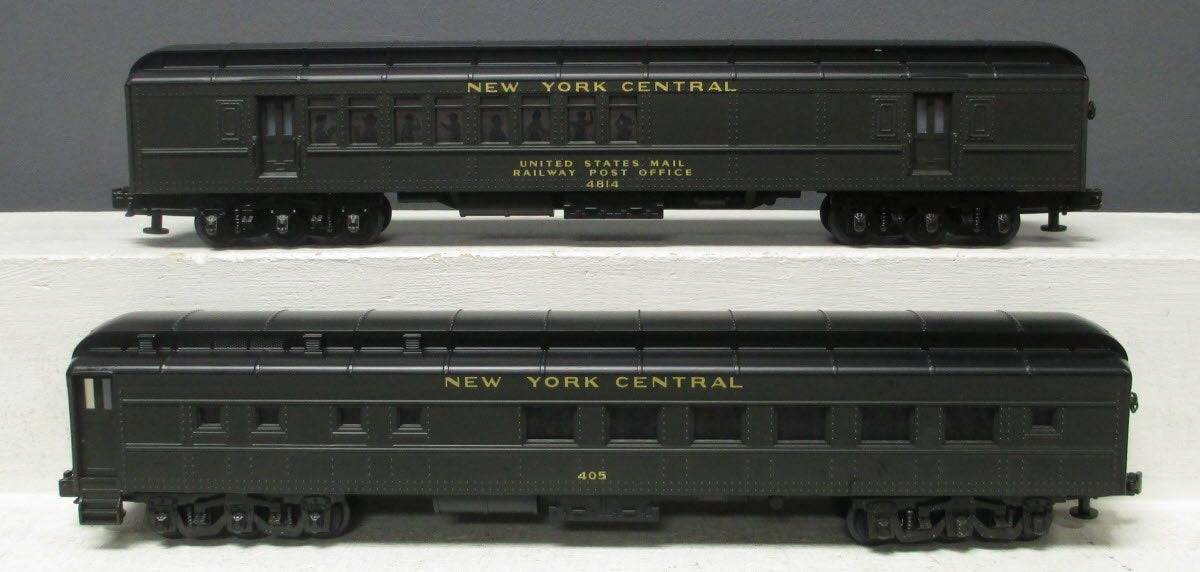 MTH 20-4119 O Gauge New York Central 70' Madison RPO/Diner Passenger Car Set LN/Box