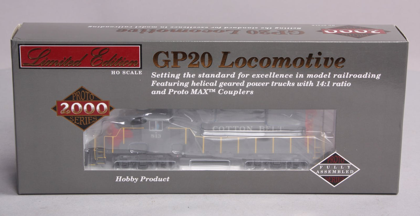 Proto 2000 920-41565 HO Scale Cotton Belt EMD GP20 Diesel Locomotive #813 w/DCC LN/Box