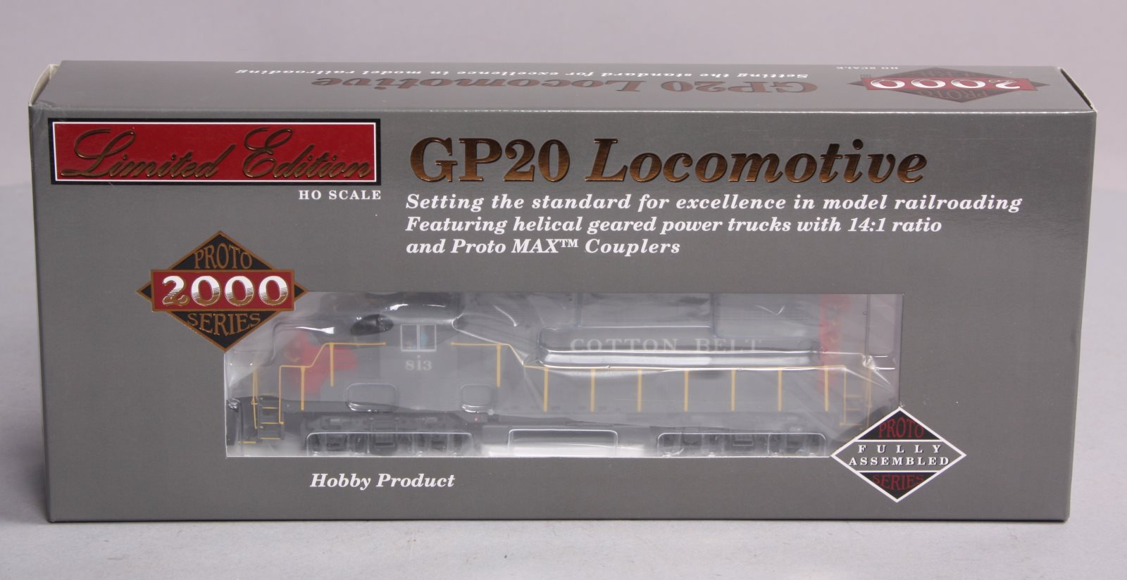 Proto 2000 920-41565 HO Scale Cotton Belt EMD GP20 Diesel Locomotive #813 w/DCC LN/Box