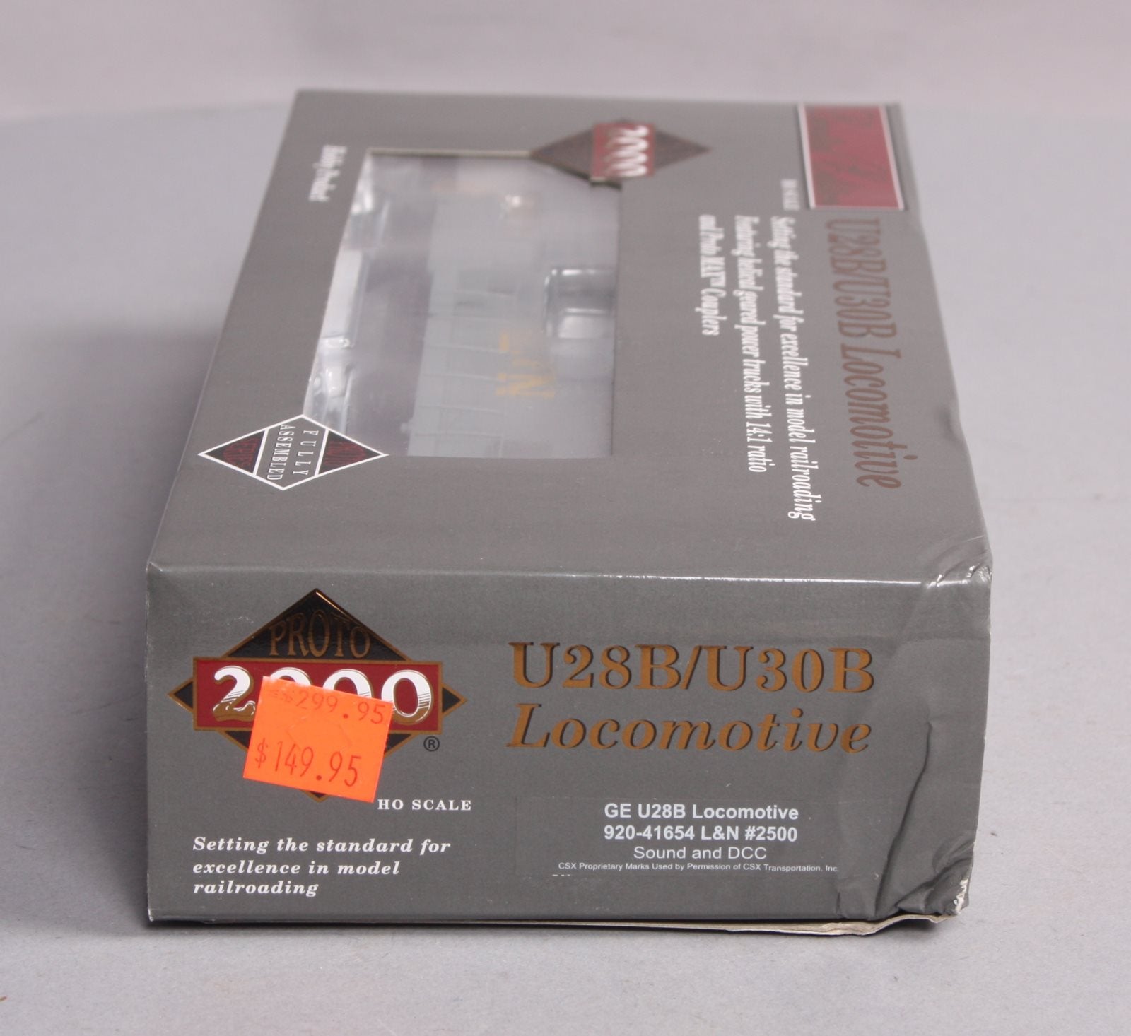 Proto 2000 920-41654 HO Scale L&N GE U28B Diesel Locomotive #2500 w/DCC & Sound LN/Box