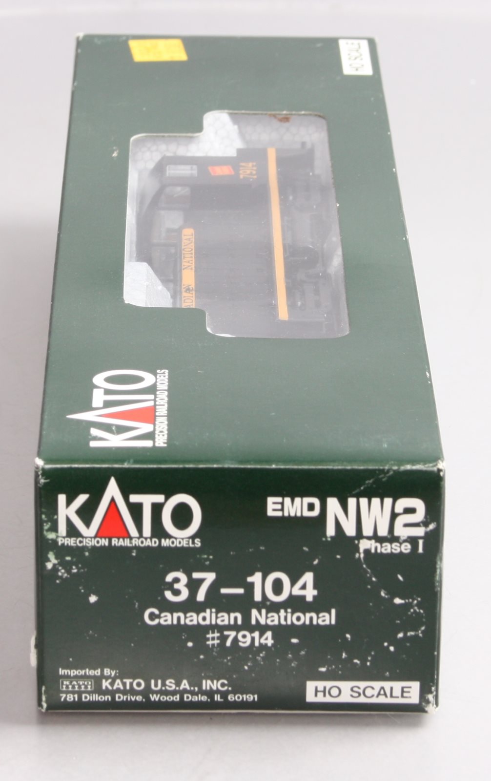 Kato 37-104 HO Scale Canadian National EMD NW2 Diesel Locomotive #7914 LN/Box