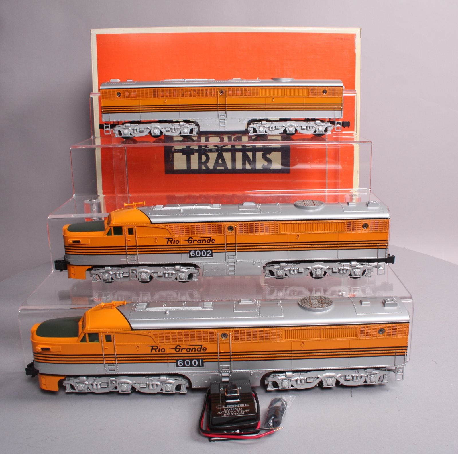 Lionel 6-18107 O Gauge Denver & Rio Grande PA-1 ABA Diesel Engine Set #6001/6002 LN/Box