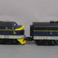 MTH 20-2125-1 O C&O F-3 AA Diesel Engine Set w/PS1 #8010/8011 EX/Box
