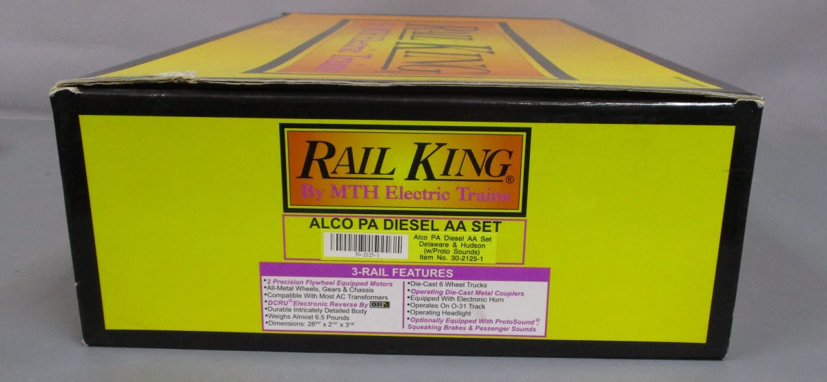 MTH 30-2125-1 O Gauge D&H Alco Alco PA AA Diesel Engine Set w/PS1 #17/19 LN/Box