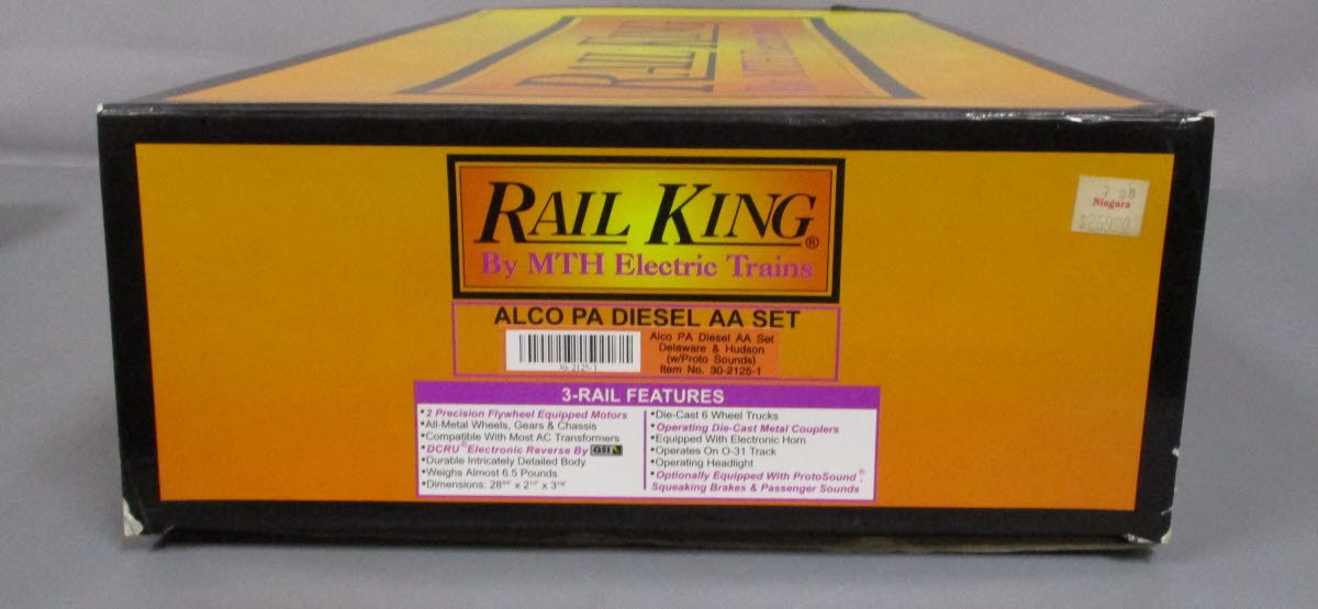 MTH 30-2125-1 O Gauge D&H Alco Alco PA AA Diesel Engine Set w/PS1 #17/19 LN/Box