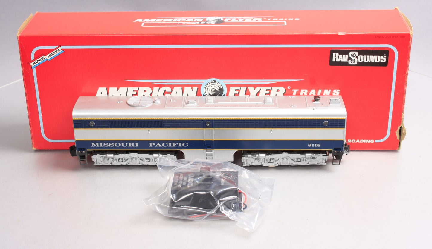 American Flyer 6-48118 S Missouri Pacific Non-Powered 'B' Unit Diesel Locomotive LN/Box