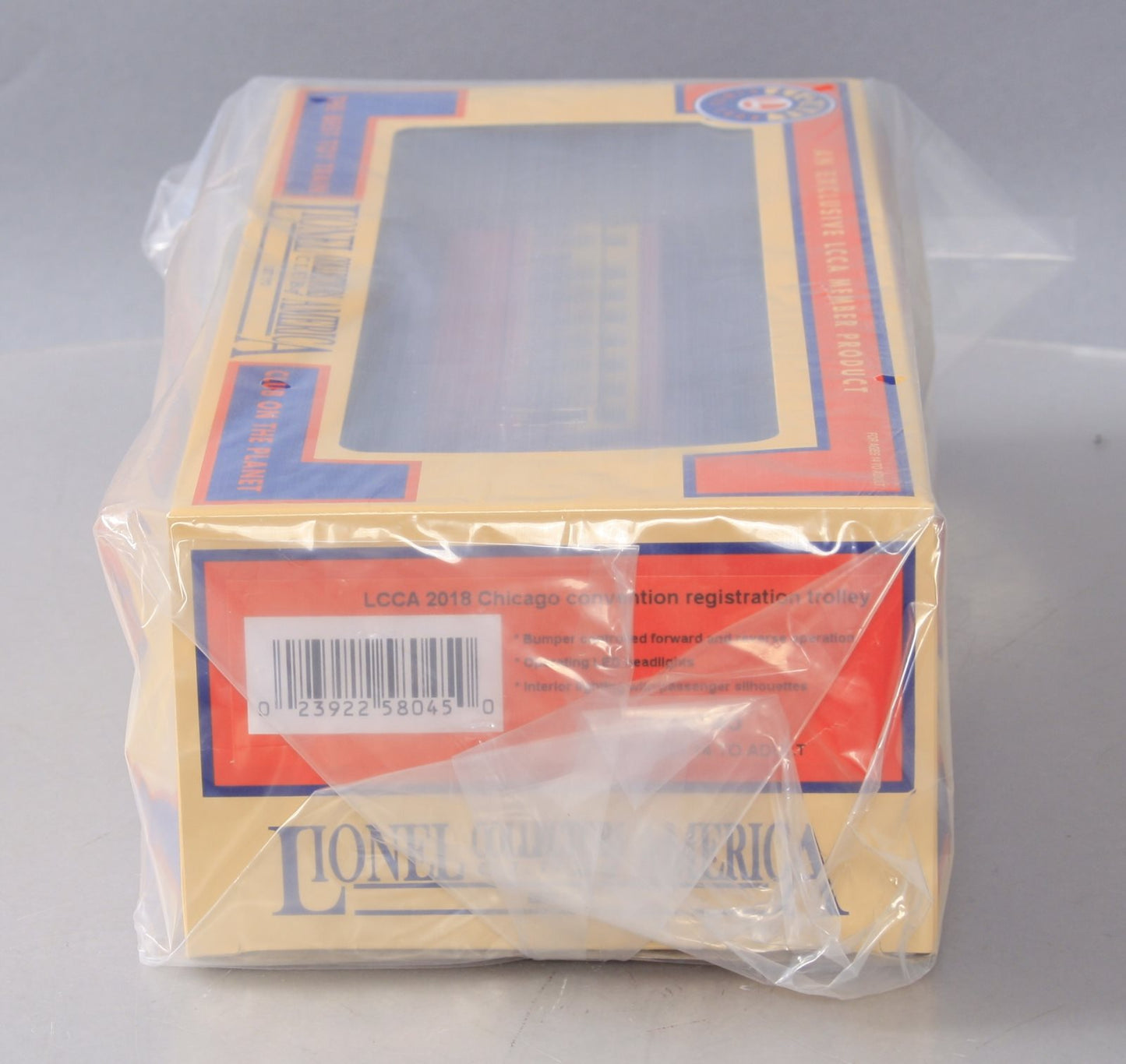 Lionel 6-58045 O Scale LCCA 2018 Chicago Convention Registration Trolley LN/Box