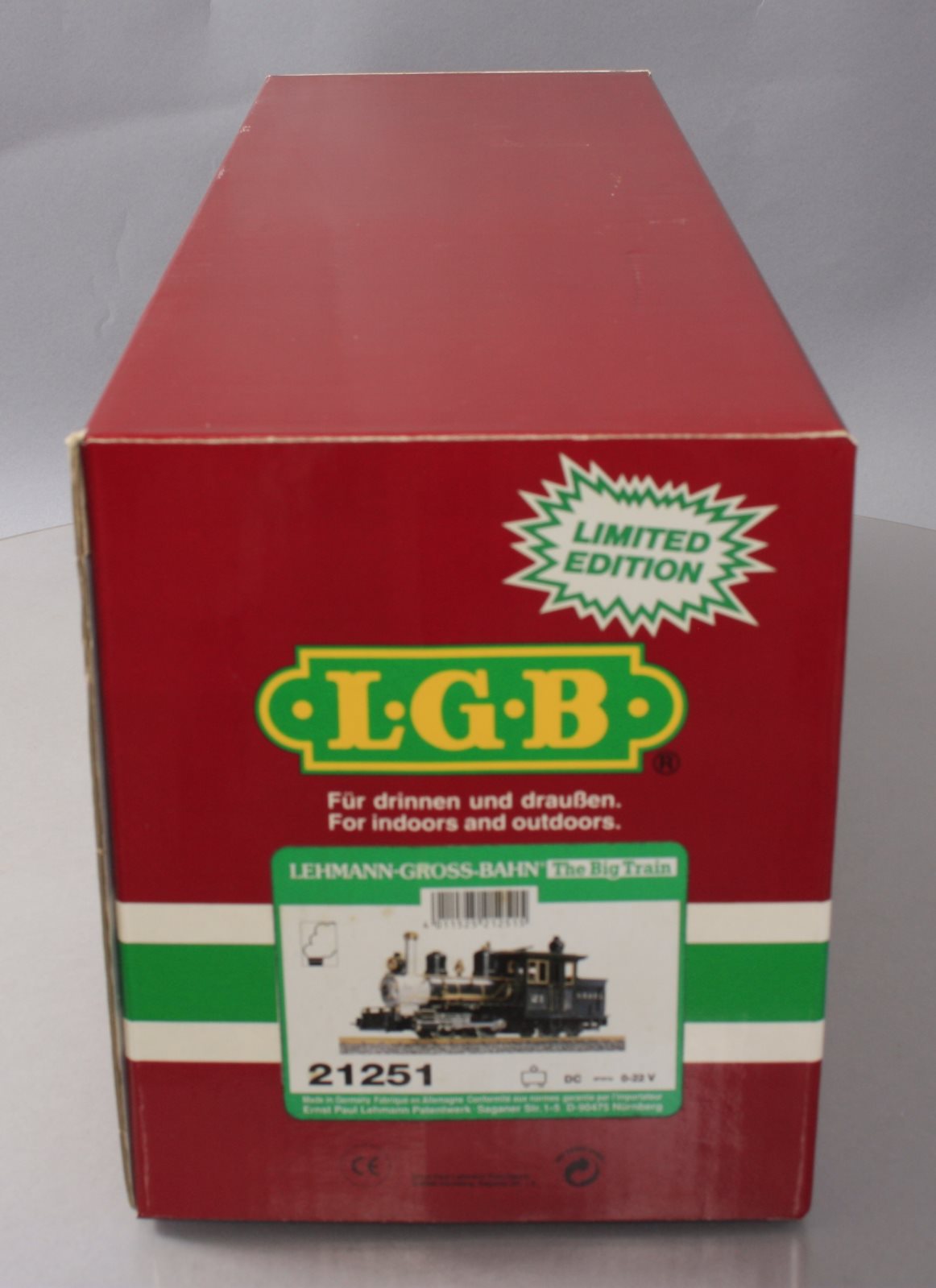 LGB 21251 G Sandy River & Rangeley Lakes Railroad Forney Steam Locomotive #21 LN/Box