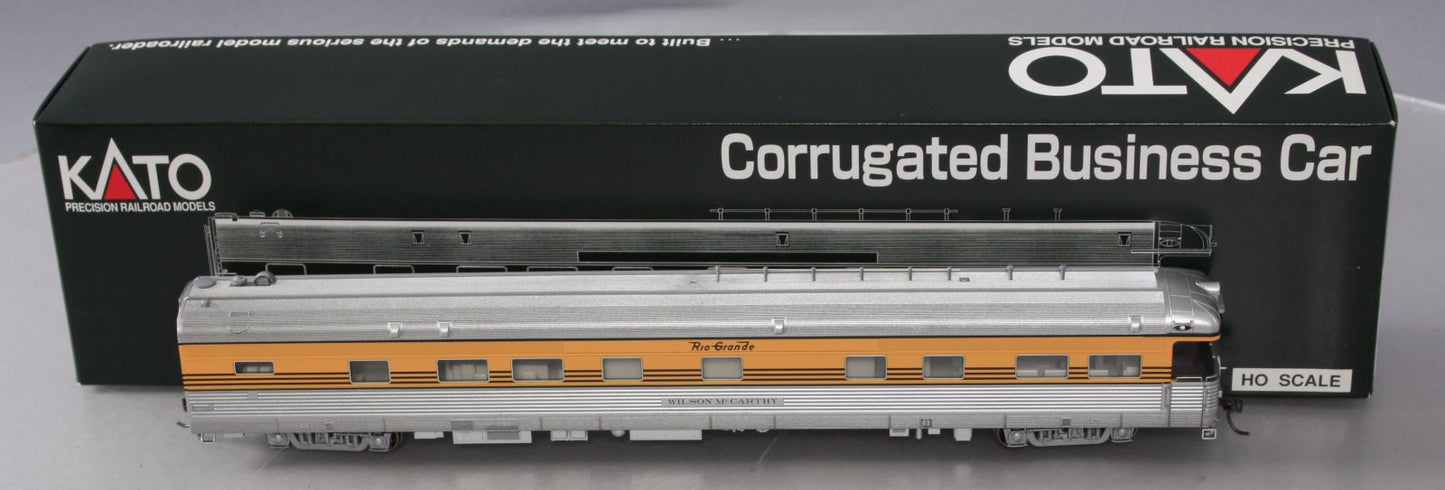 Kato 35-6009 HO Denver & Rio Grande "Wilson McCarthy" Corrugated Business Car LN/Box