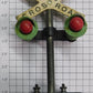 American Flyer 760 Highway Flashing Crossing Signal w/ Track Trips in Sale Box