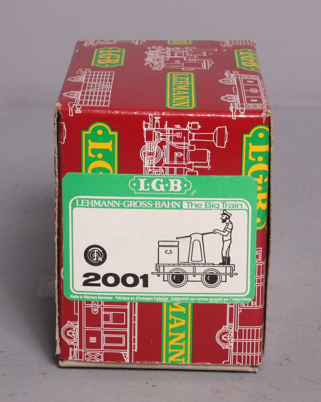 LGB 2001 G Gauge Motorized Operating Handcar LN/Box