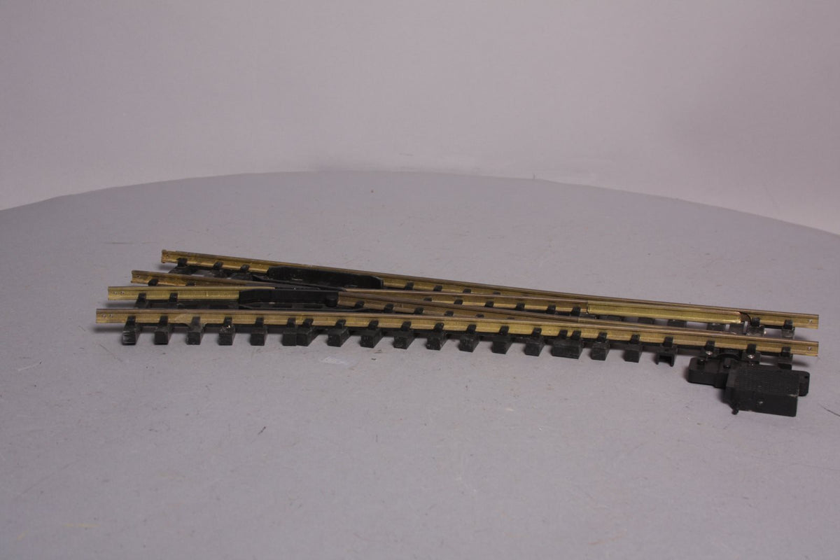 Aristo-Craft 30380 G Brass Left Hand 10' Wide Radius Manual Switch Turnout NIB