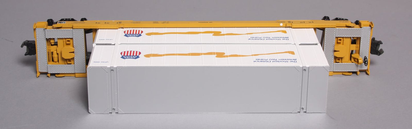 MTH 30-7005B O Gauge Union Pacific Flat with UP Doublestack LN/Box