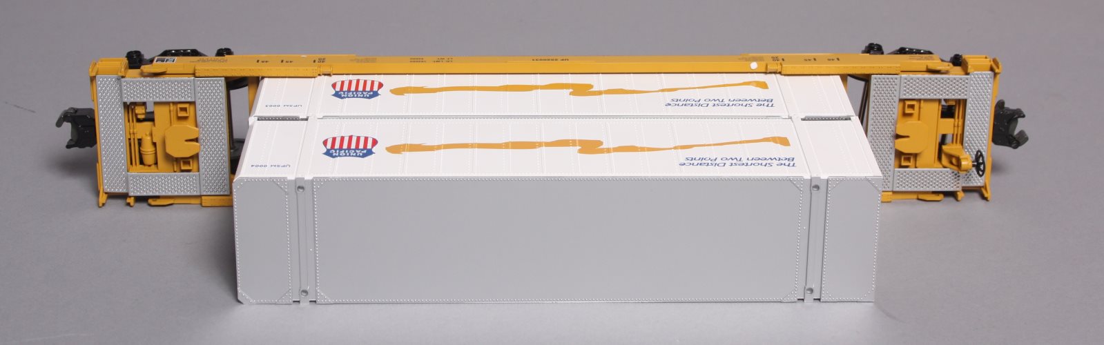 MTH 30-7005B O Gauge Union Pacific Flat with UP Doublestack LN/Box