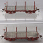 Bachmann 26511 On30 Data Only Oxide Red 18' Flat Car (Set of 2) MT/Box