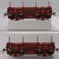 Bachmann 26511 On30 Data Only Oxide Red 18' Flat Car (Set of 2) MT/Box