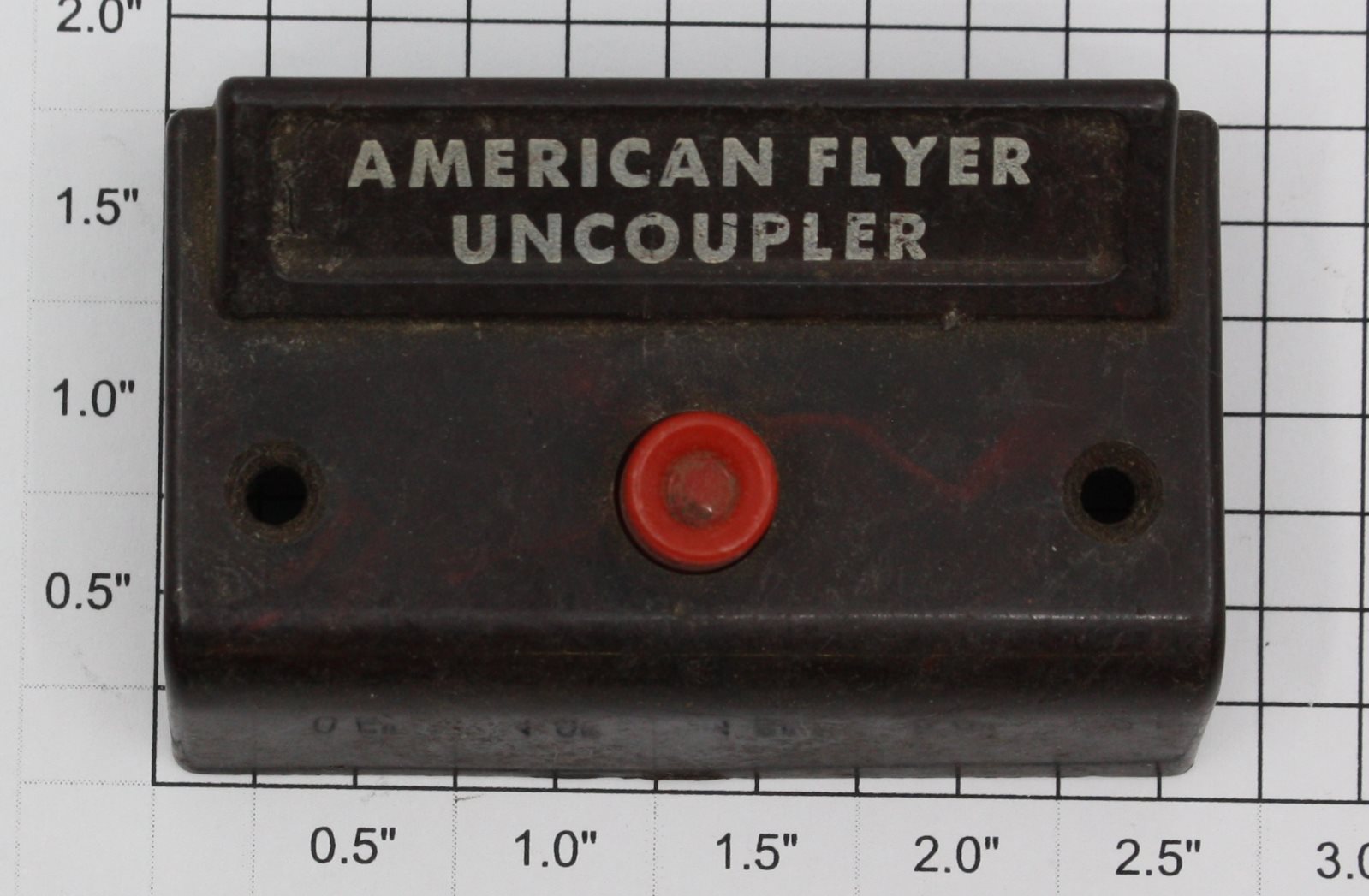 American Flyer XA10961-BN S Gauge Brown Uncoupler Control Button