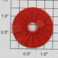 Lionel 8005-3 Red Plastic Drive Wheel Insert