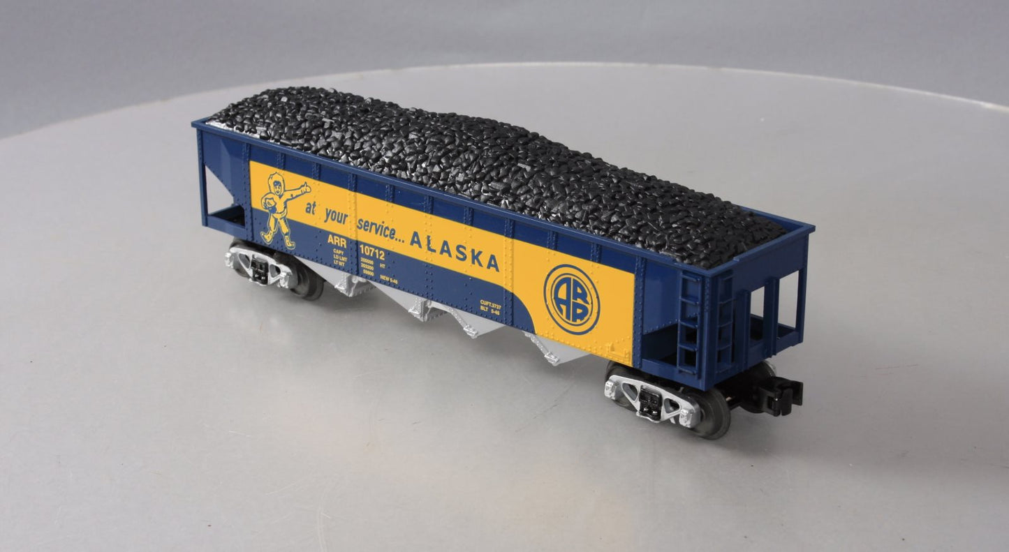 MTH 30-75397 O Alaska 4-Bay Hopper Car w/ Coal Load