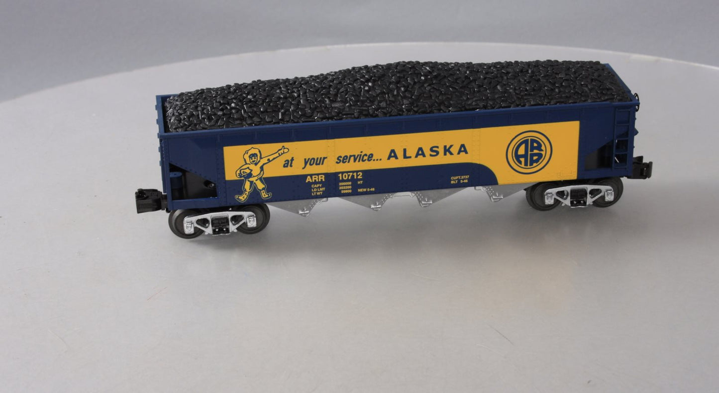 MTH 30-75397 O Alaska 4-Bay Hopper Car w/ Coal Load