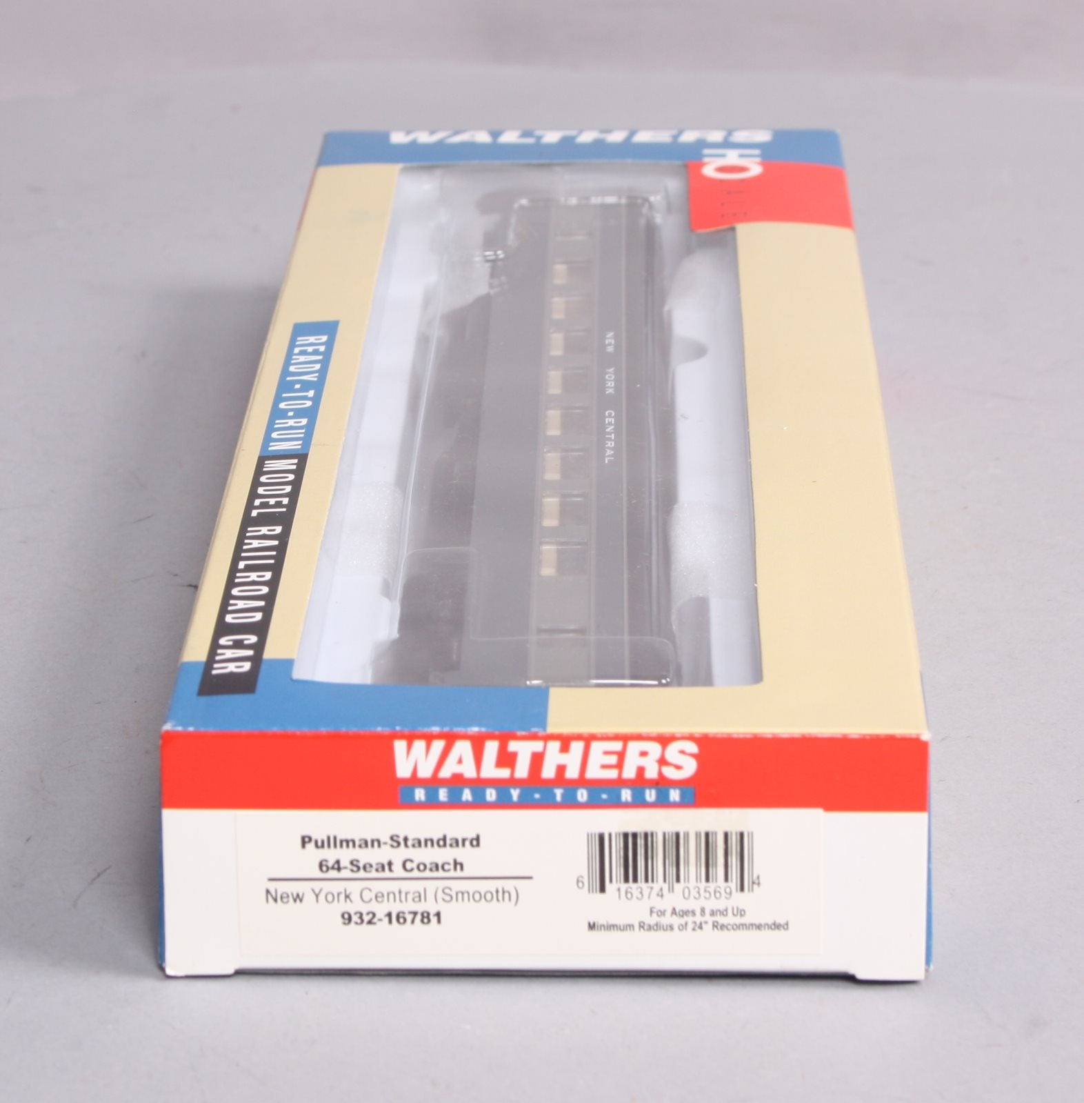 Walthers 932-16781 HO NYC/Detroit Pullman-Standard 64-Seat Coach LN/Box